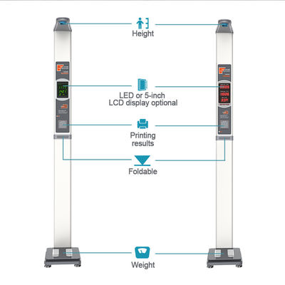 Display LED Escala de altura clínica digital plegable para instrumento de medición médico