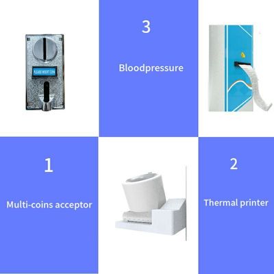 Hospitales y farmacias Escala humana operada con monedas con pantalla LED/LCD Capacidad 200 kg